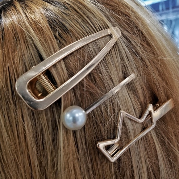 MODA ME COUTURE Accessories - Set of 3 hair clips